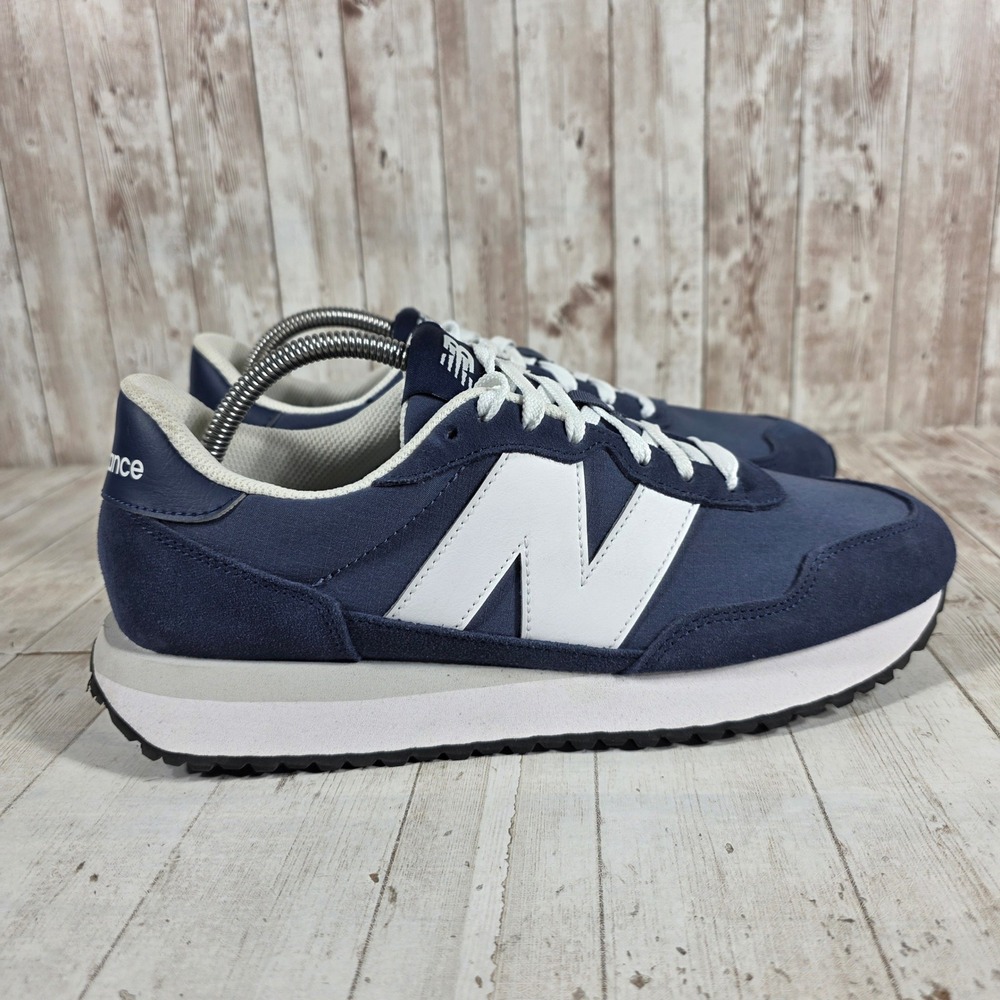 New Balance 237 Mens Navy Blue White Retro Running Sneakers MS237HN Size 10